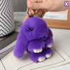 Chic 15cm Rabbit Fur Keychain for Bags & Gifts ATHLEXES