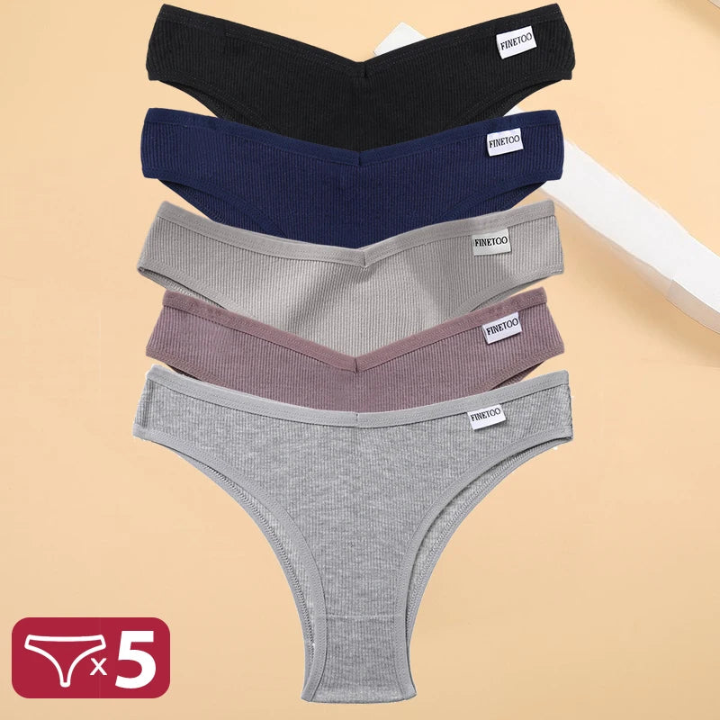 5PCS/Set Cotton Lingerie Panties Sexy Underwear Women Briefs ATHLEXES