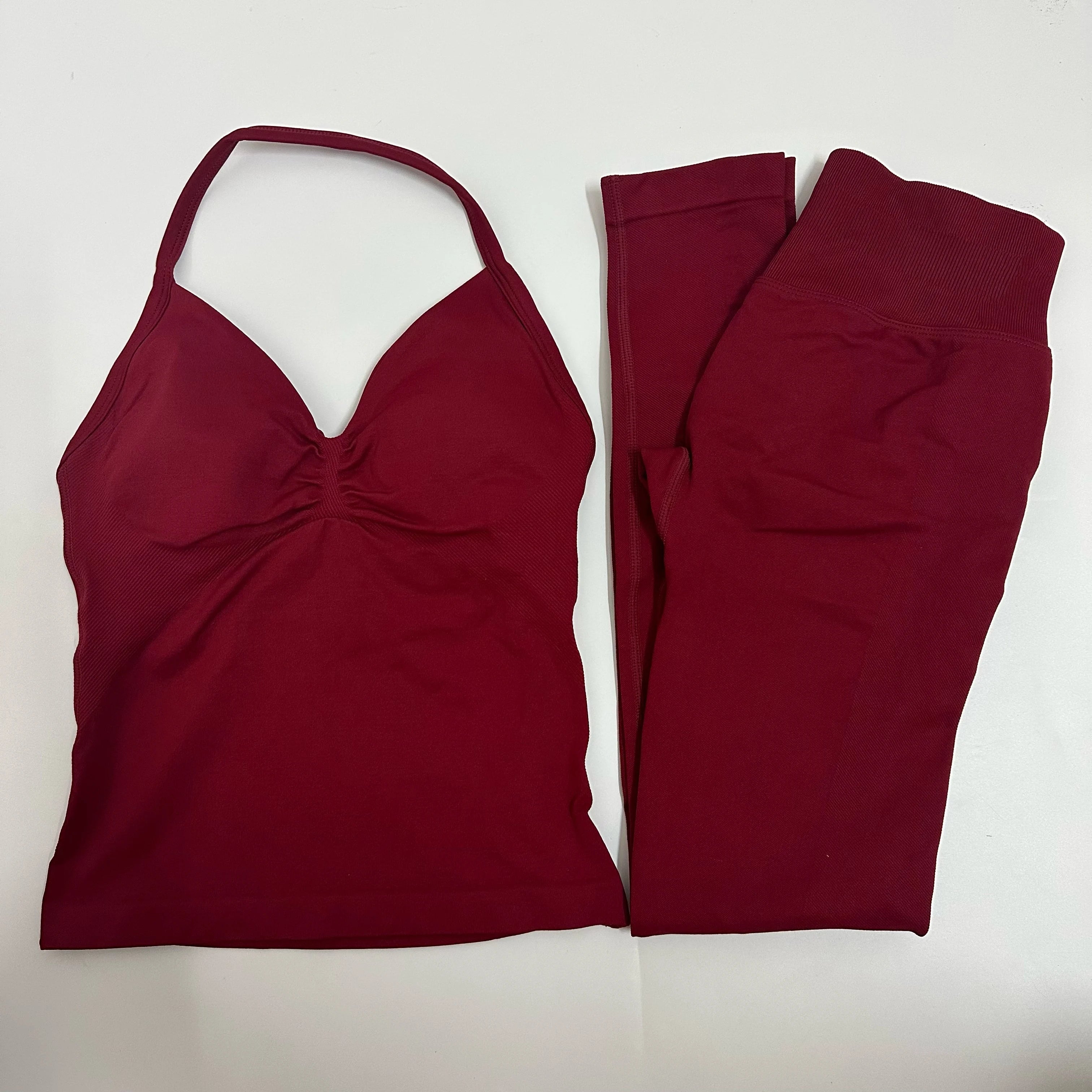 ElevateFit Backless Yoga Leggings and Tank Set ATHLEXES