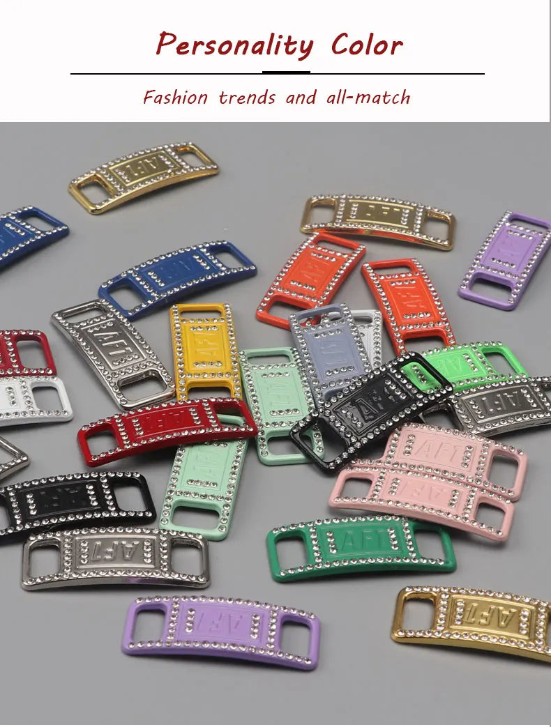 Diamond Luxury AF1 Shoelace Charms with Metal Buckle ATHLEXES