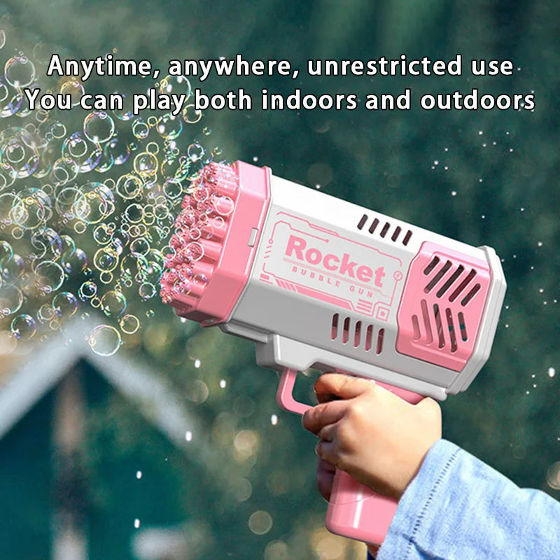 BubbleBliss 40 Hole Electric Toy Bubble Gun ATHLEXES