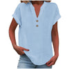 Breezy V Neck Cotton Linen Shirt for Women ATHLEXES