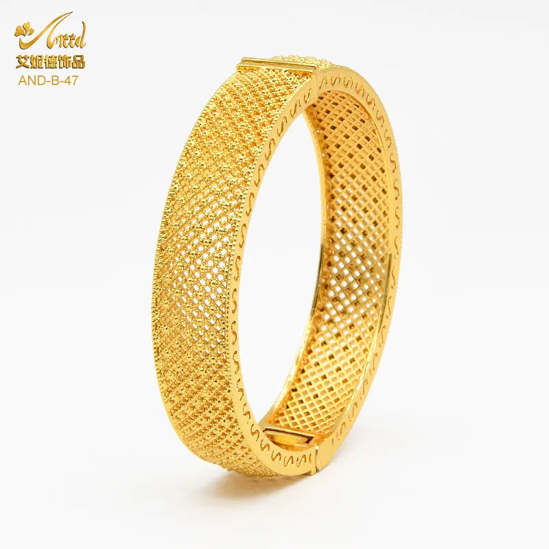 Dubai Bridal Light Luxury Gold Plated Bracelet ATHLEXES