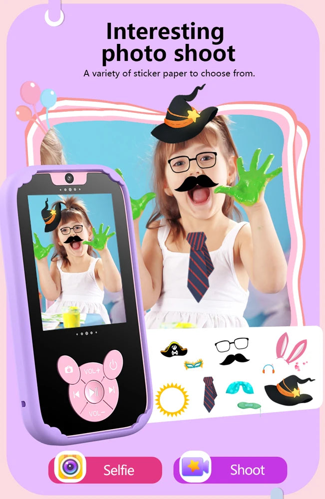 Smart Kids Dual Camera Educational Phone Toy ATHLEXES
