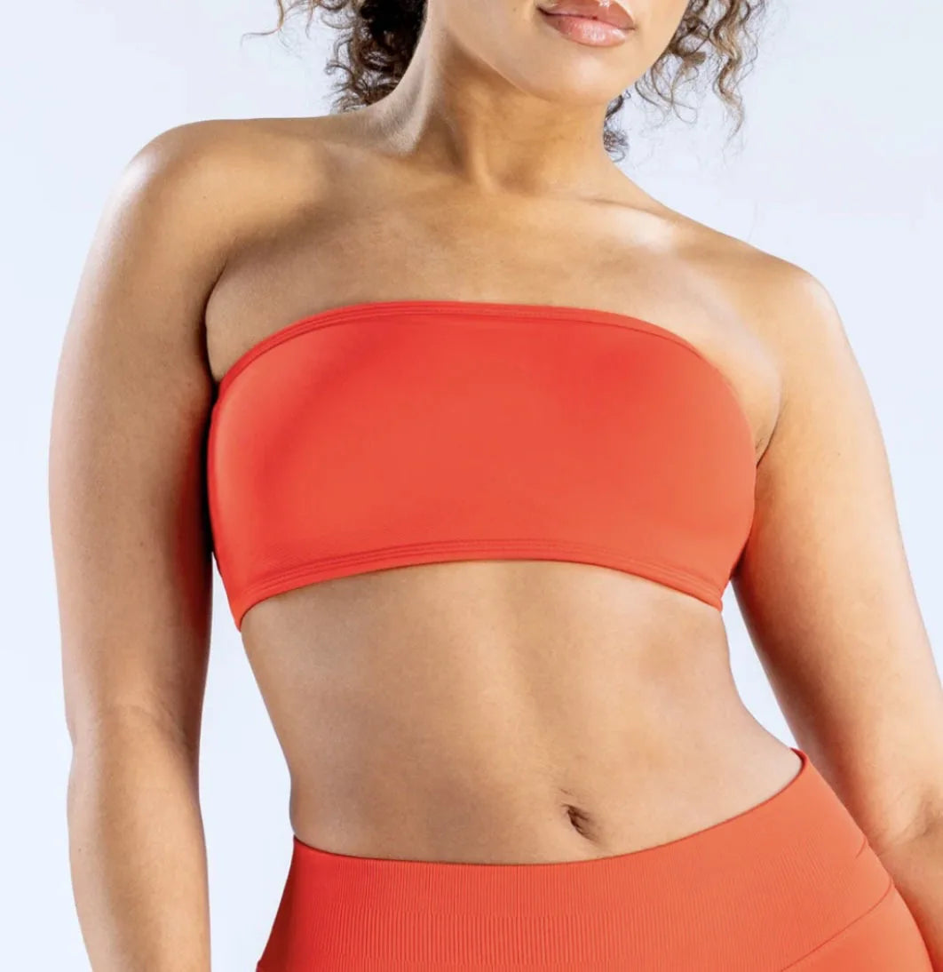 MatteFlex Backless Bandeau Sports Bra Top ATHLEXES