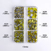 GlamCrystal 1540Pcs Hotfix Glass Rhinestones Set SS6-SS30 ATHLEXES