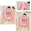 FeatherPrint Velvet Hooded Sweatshirt for Women ATHLEXES