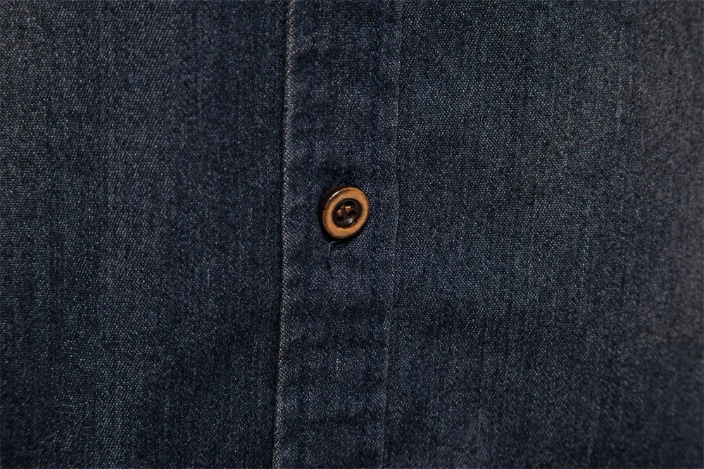 AIOPESON Men's Casual Cotton Denim Shirt ATHLEXES
