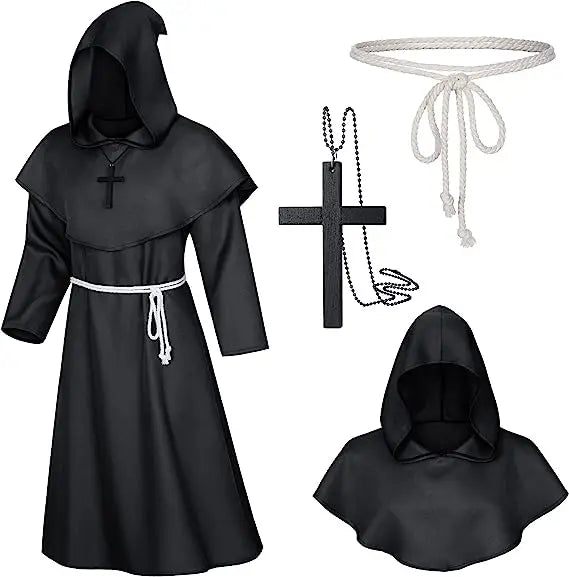 Enchanting Wizard Hooded Robe Costume for Halloween ATHLEXES
