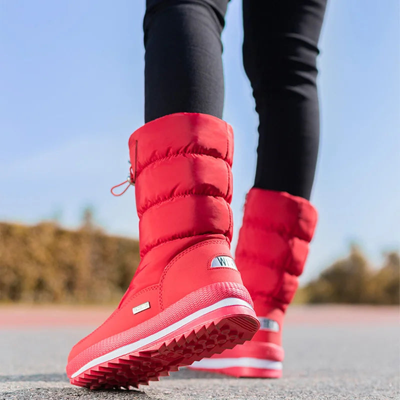 ChicFrost Plush Waterproof Winter Platform Boots ATHLEXES