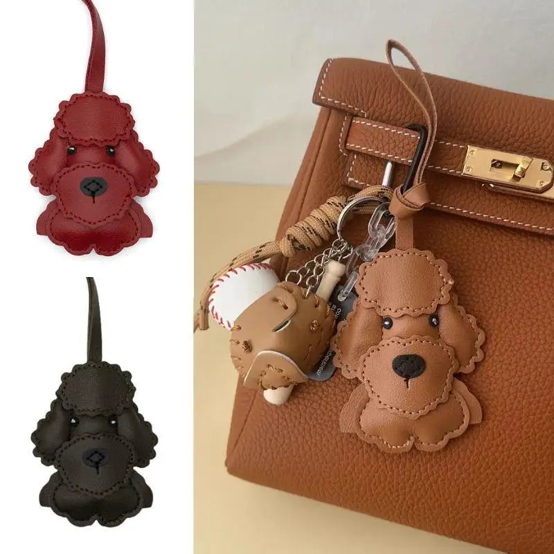 Cute Puppy PU Leather Key Ring Pendant ATHLEXES