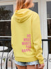 Happy Vibes Pink Letter Streetwear Hoodie ATHLEXES