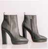 Onlymaker Women’s Chic Black Matte Ankle Boots with 12CM Heel ATHLEXES