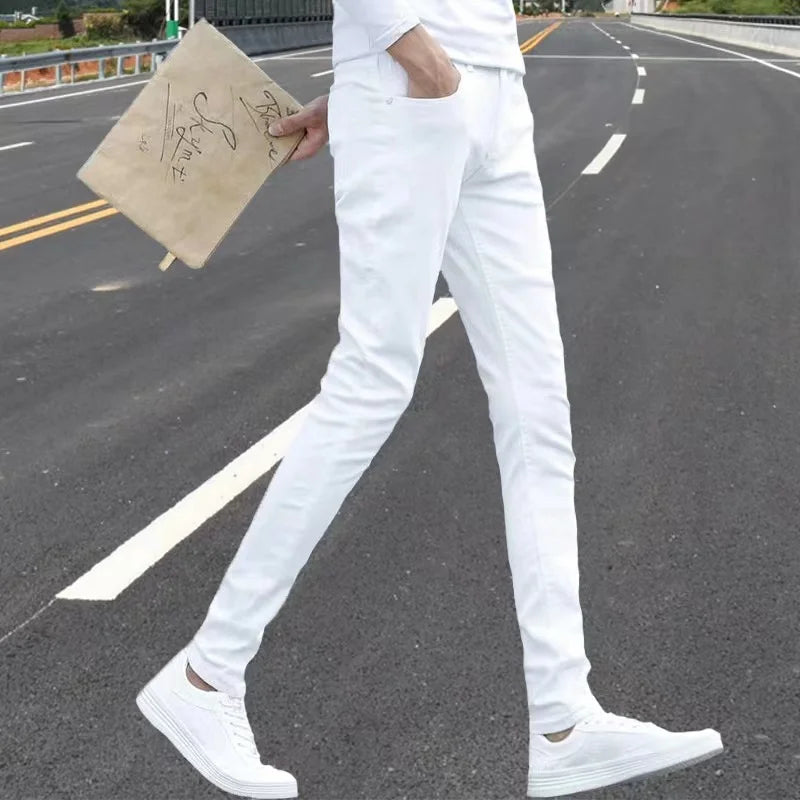 High Quality Slim Fit Denim Pencil Pants for Men ATHLEXES