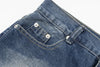 Retro Spliced Denim Trousers for Trendy Couples ATHLEXES