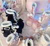 Chic Winter Lolita Mid-Calf Snow Boots with Bowknots ATHLEXES