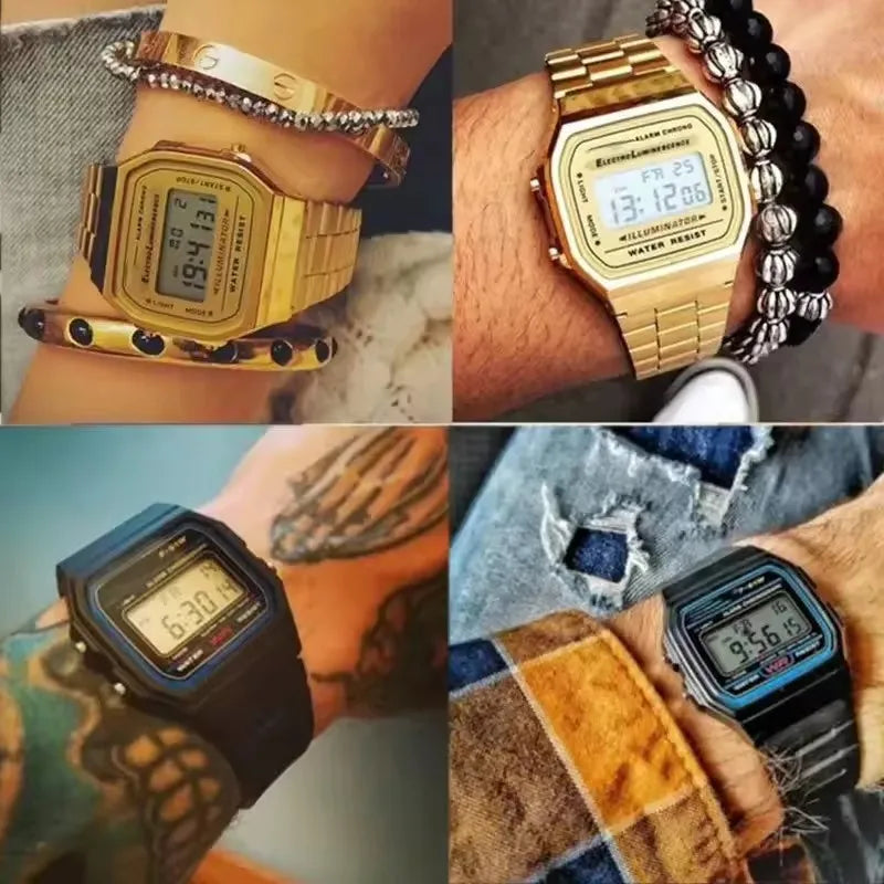 RetroLux Waterproof Digital Band Watch ATHLEXES