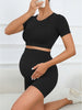 Maternity Comfort Seamless Crop Top and Legging Set ATHLEXES