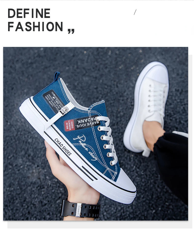 BreezeStep Canvas Sneakers for Men - Summer Comfort ATHLEXES