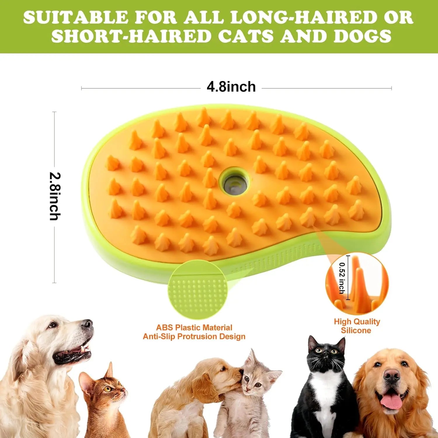 3-in-1 Electric Steam Pet Grooming Brush ATHLEXES