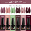 NailArt Pro 6pc UV Gel Polish Kit for Manicure ATHLEXES