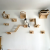 Wall-Mounted Wooden Cat Shelves ATHLEXES