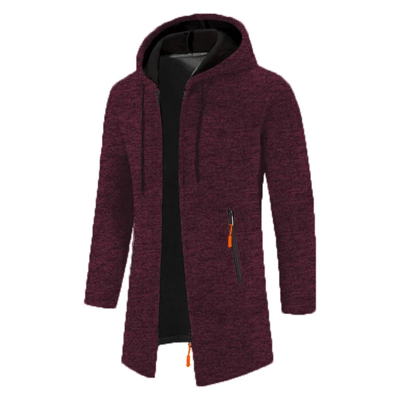 Urban Luxe Zippered Hoodie: Oversized Black Winter Sweatwear ATHLEXES