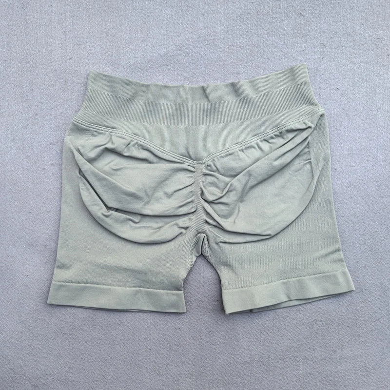 Seamless Flex Ribbed Yoga Shorts for Women ATHLEXES