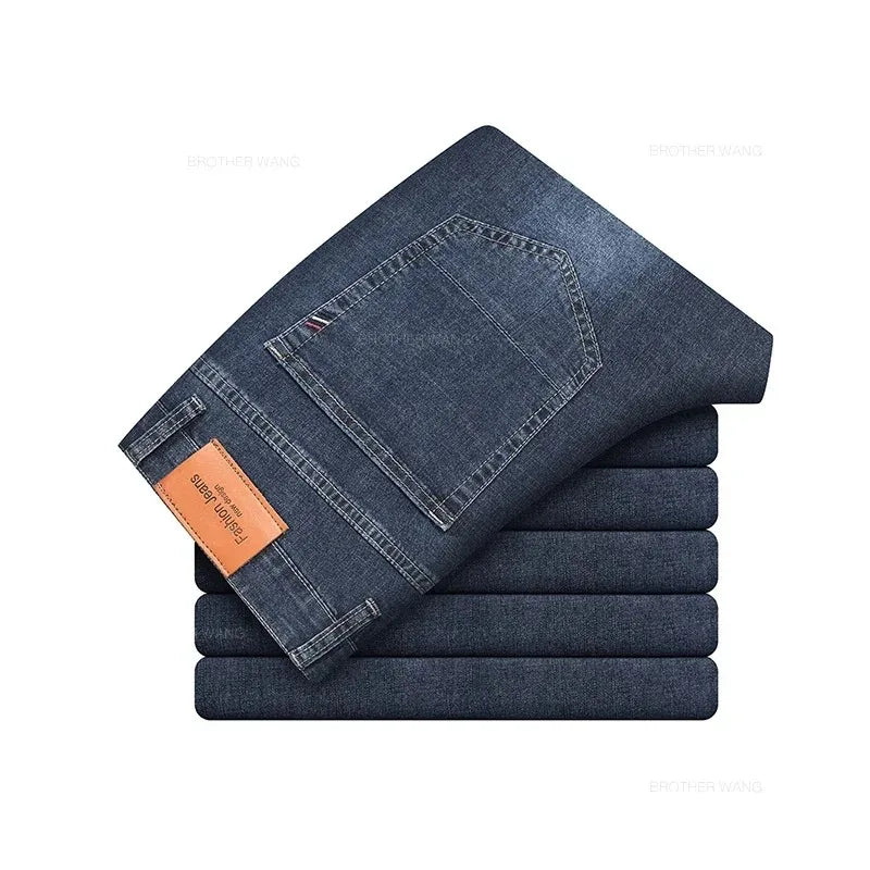 SummerStretch Men's Casual Gray Denim Pants ATHLEXES