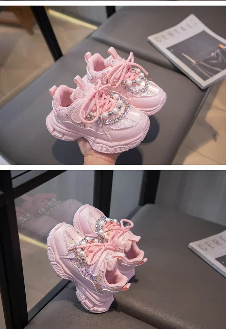 PearlStride Girls Sport Sneakers for Active Kids ATHLEXES