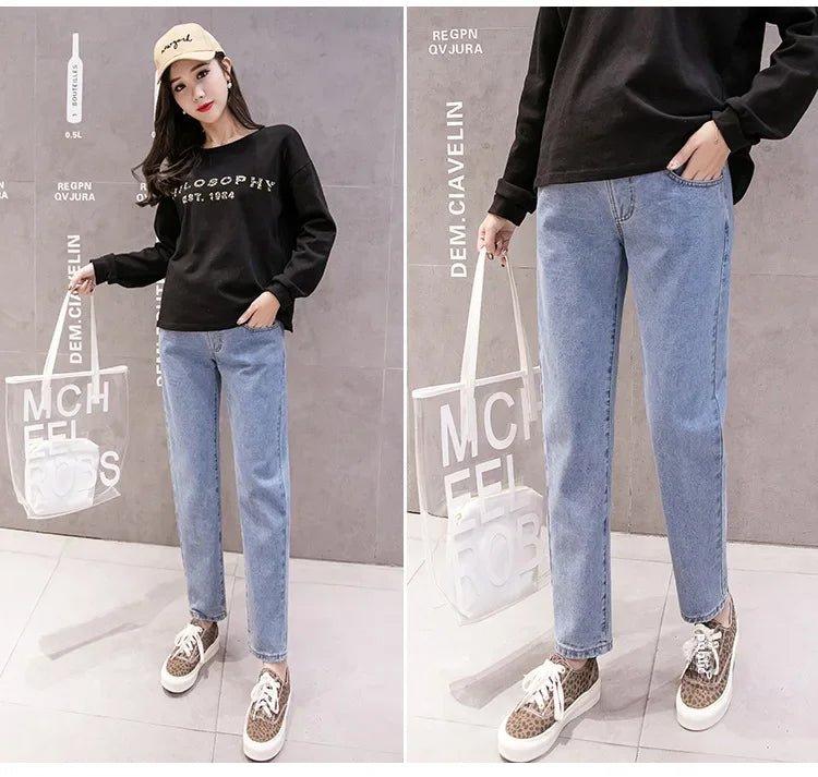 Elegant High-Waisted Maternity Jeans 2024 Collection ATHLEXES