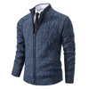 Velvet Warmth High Collar Cardigan for Men - Winter Knitwear ATHLEXES