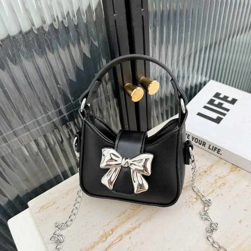 Charming Bowknot Princess Crossbody Bag for Girls ATHLEXES