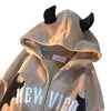 Devil Chic Zipper Hoodie for Stylish Women ATHLEXES
