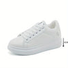 Blossom Breeze Chic White Lace-Up Sneakers ATHLEXES