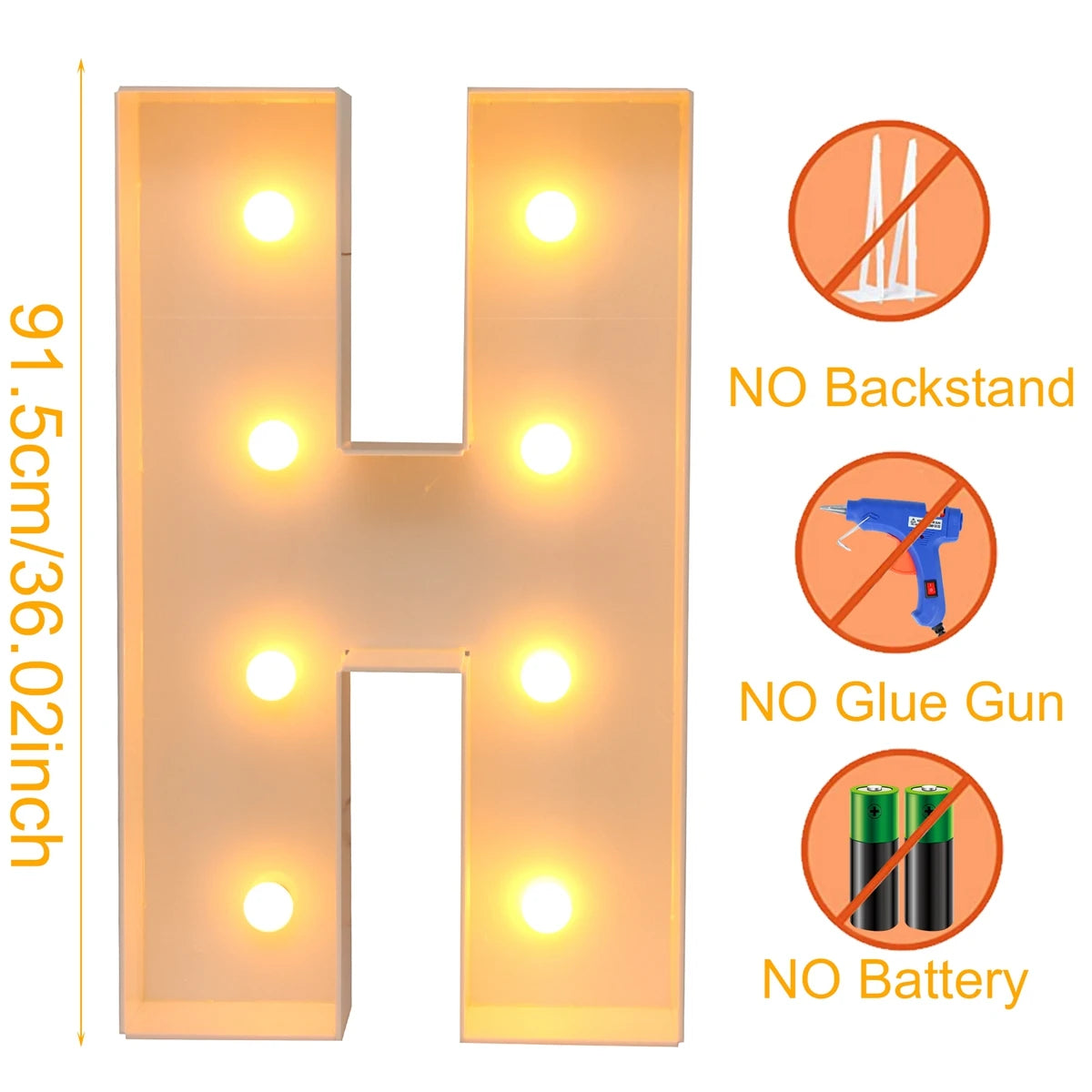 Giant LED Letter Light Box for Events & Decor ATHLEXES