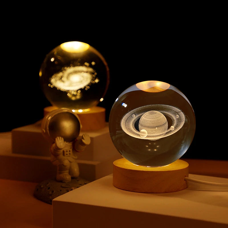 Galactic Crystal Sphere Solar System Home Décor ATHLEXES