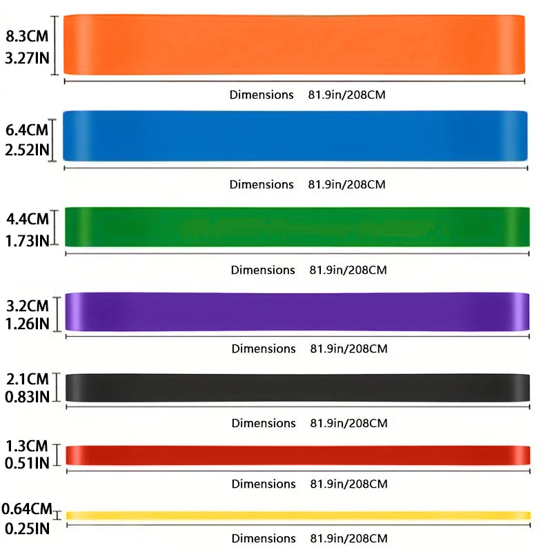ProFlex 20-230lbs Resistance Band Set for Training ATHLEXES