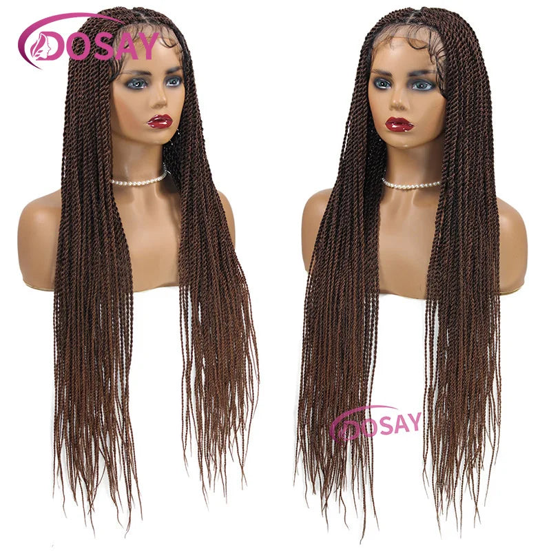 Goddess Twist Braided Lace Front Wig for Black Women ATHLEXES