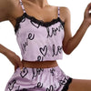 Elegant Spaghetti Strap Pajama Set for Women ATHLEXES