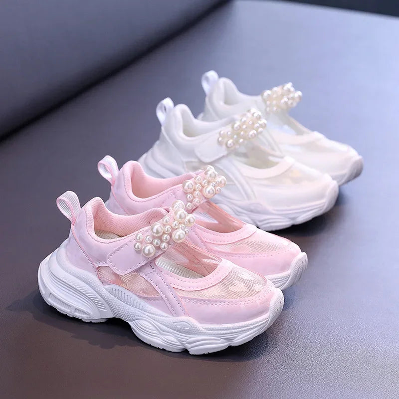 Princess Pearl Mesh Tennis Shoes for Girls 2024 ATHLEXES