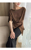 Chic Satin Half Sleeve Blouse for Women ATHLEXES