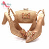 Royal Blue Elegance: Nigerian Pumps & Bag Set ATHLEXES