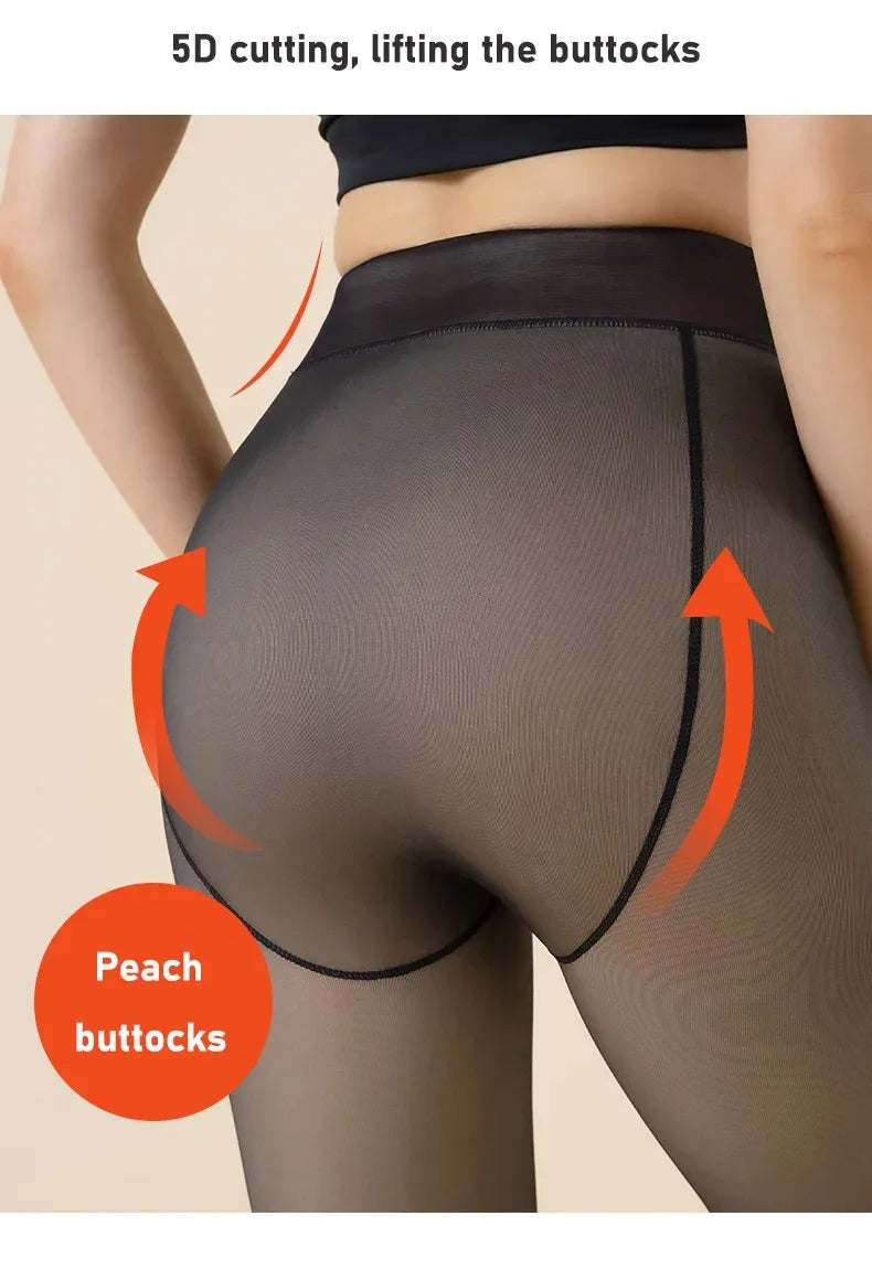 ChicWarm Sexy Translucent Winter Pantyhose for Elegance ATHLEXES