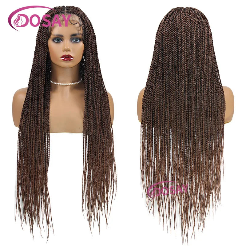 Goddess Twist Braided Lace Front Wig for Black Women ATHLEXES