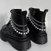 Elegant Pearl Chain Accessories for Martin Boots and Shoes ATHLEXES