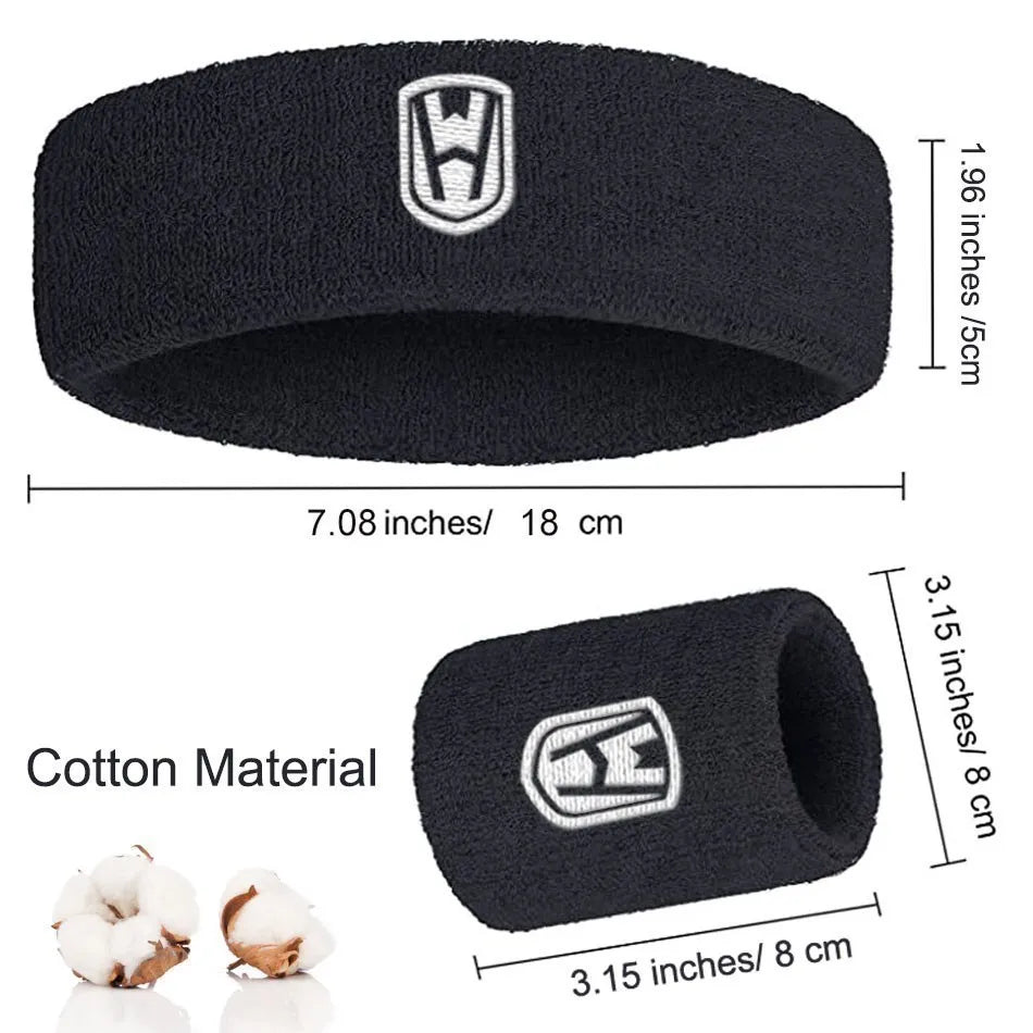 WOSWEIR Cotton Athletic Sweatbands for Sports ATHLEXES