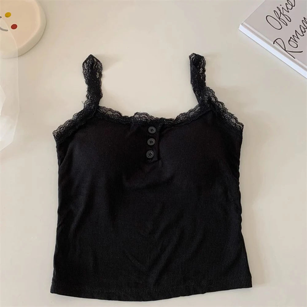 Luxe Lace Trim Crop Top for Women ATHLEXES