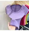 Cotton U-Neck Slimming Summer Tee for Women ATHLEXES