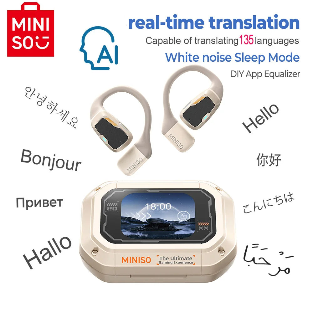 AI Translator MINISO M98 Sport Bluetooth Earbuds ATHLEXES